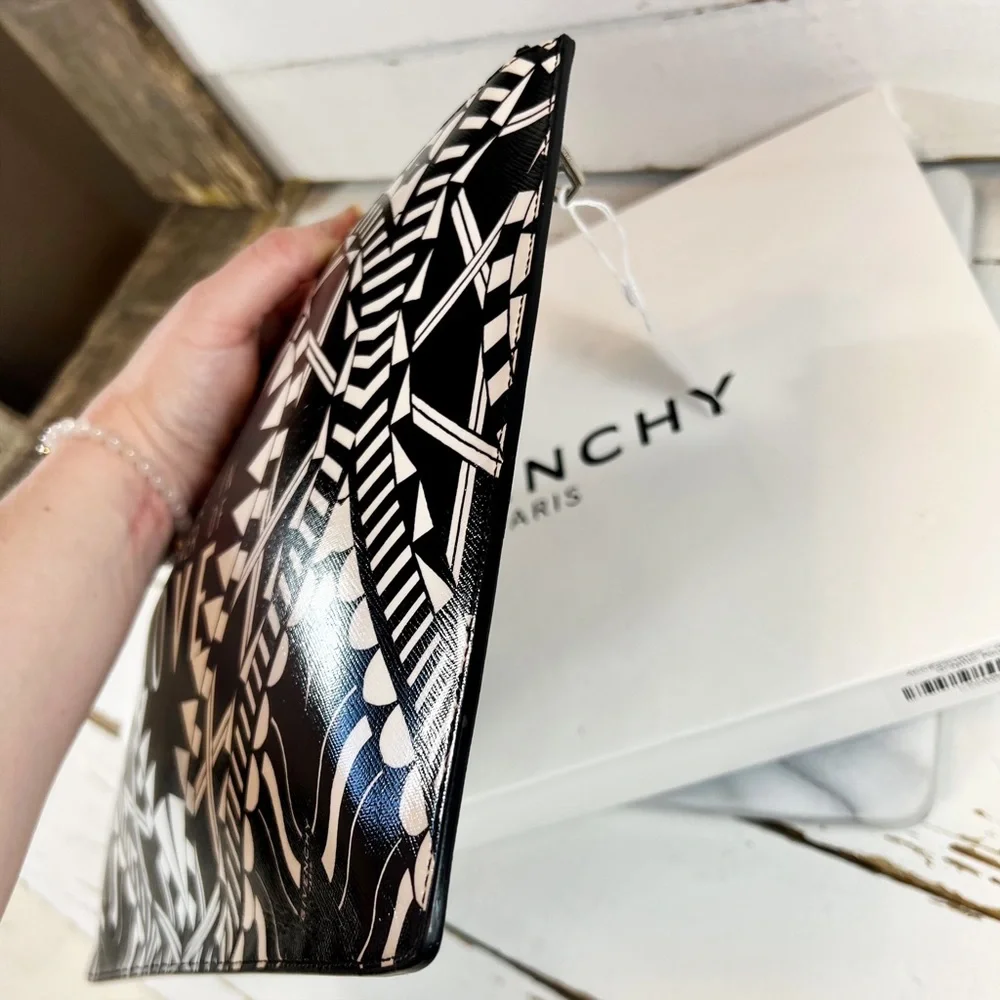 Givenchy “Power of Love” Coated Canvas Clutch/Pouch